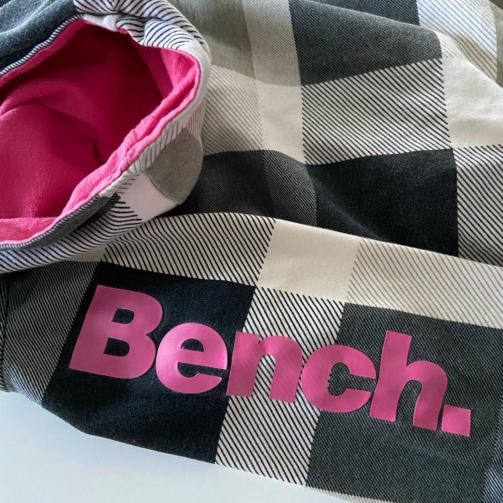 Bench Black/White/Pink Zip-Up Hoodie